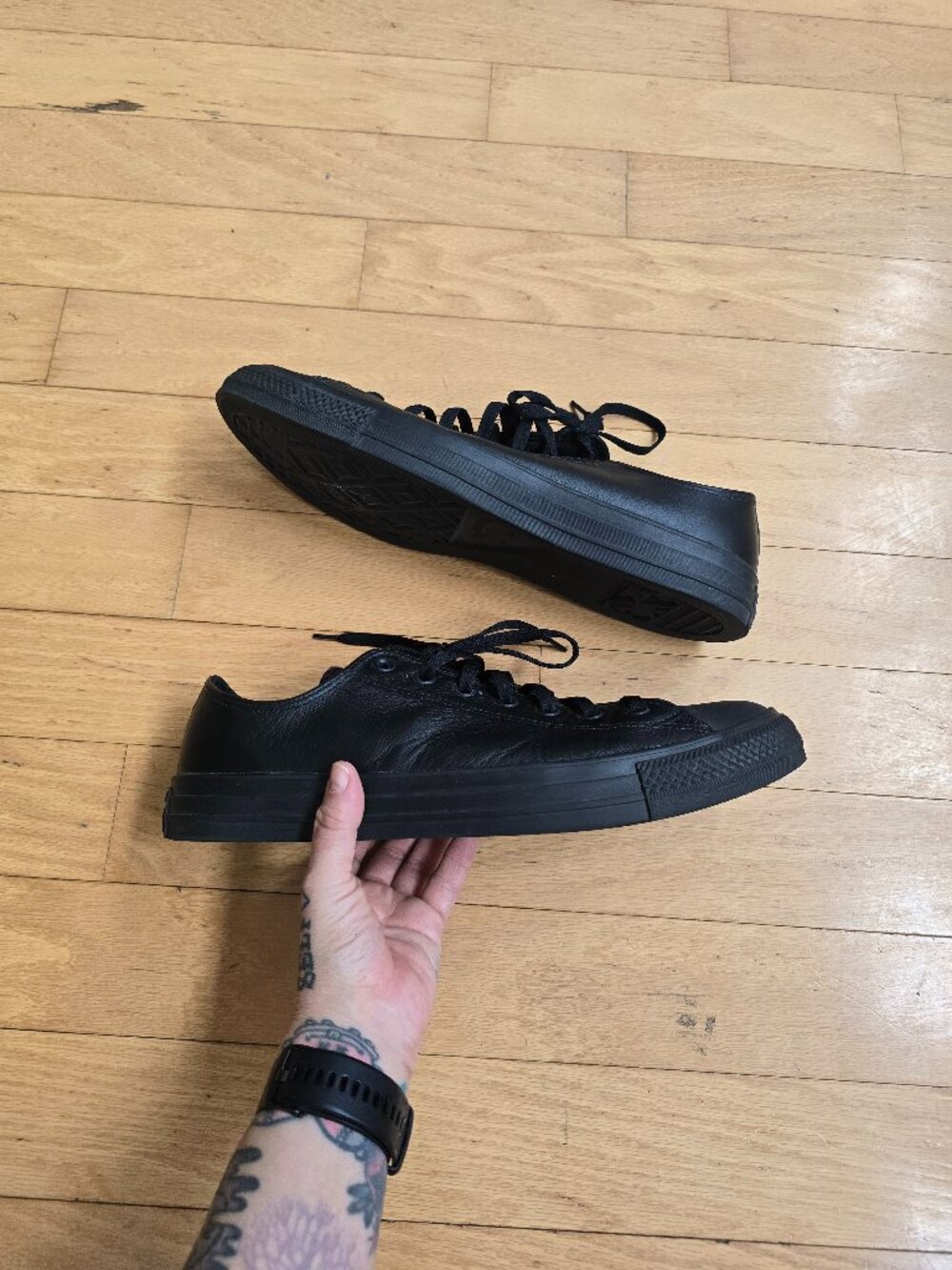 Converse | Chuck Taylor All Star monochrome black sneakers | MENS 13